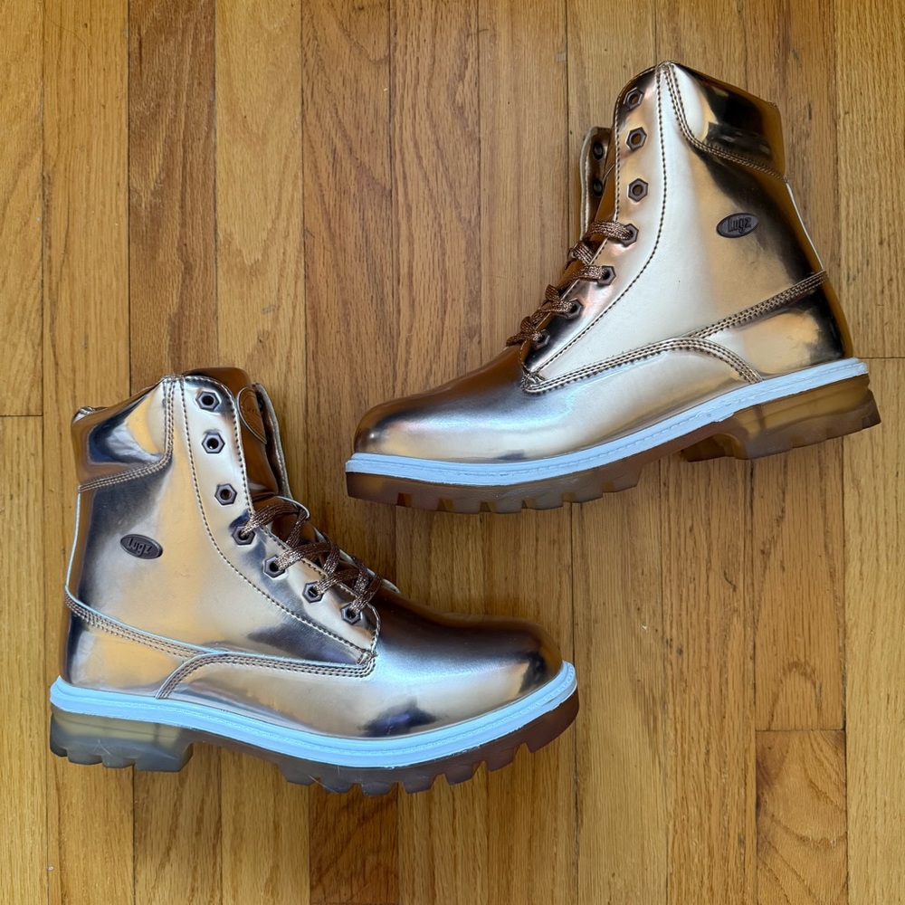 Lugz Metallic Rose Gold Flexastride Shoes